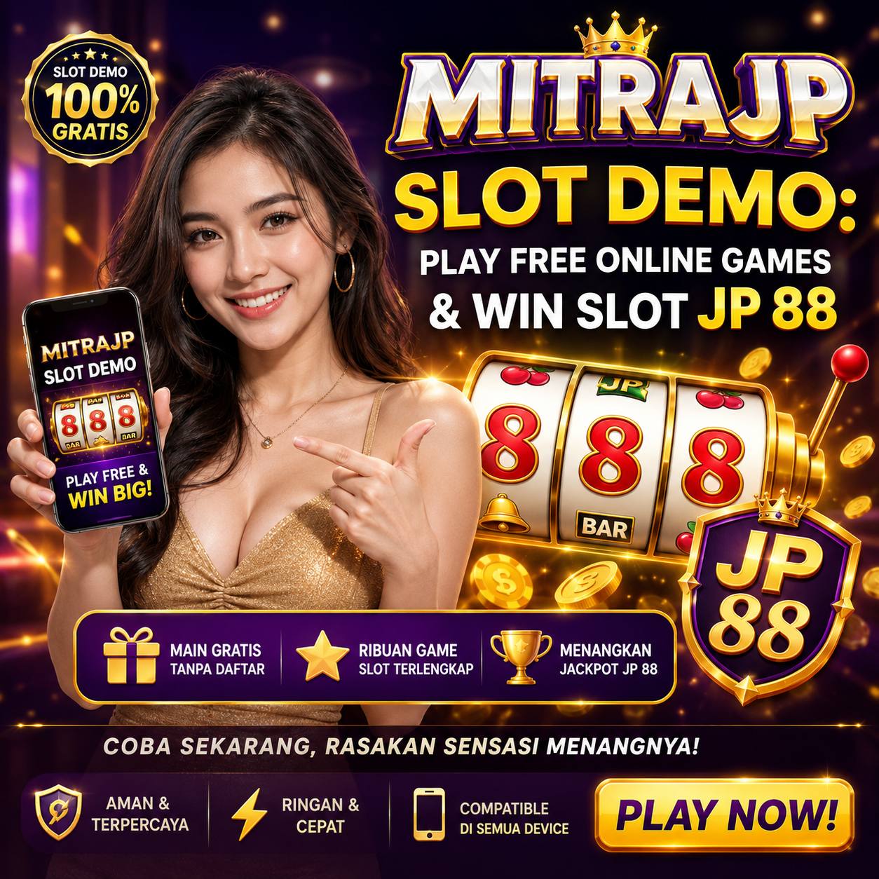 MITRAJP Slot Demo: Play Free Online Games & Win Slot JP 88